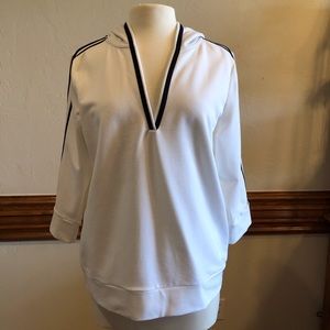 LRL Lauren Active White/Navy Hoodie & Pants NWT XL